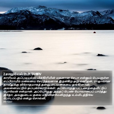 2 சாமுவேல் 20:21 TAMIRV Bible Verse Image