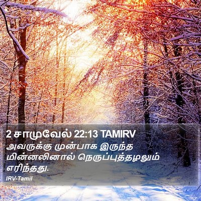 2 சாமுவேல் 22:13 TAMIRV Bible Verse Image