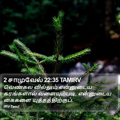 2 சாமுவேல் 22:35 TAMIRV Bible Verse Image
