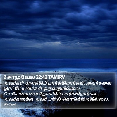 2 சாமுவேல் 22:42 TAMIRV Bible Verse Image