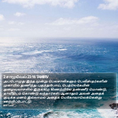 2 சாமுவேல் 23:16 TAMIRV Bible Verse Image