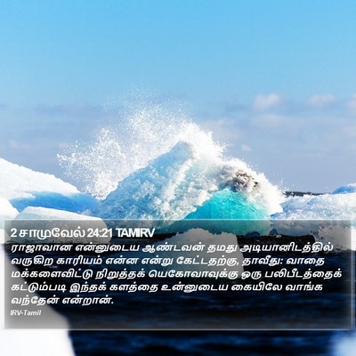 2 சாமுவேல் 24:21 TAMIRV Bible Verse Image