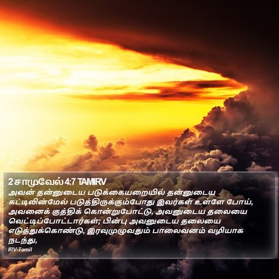 2 சாமுவேல் 4:7 TAMIRV Bible Verse Image