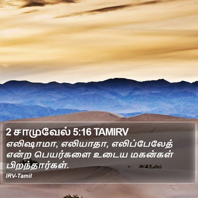 2 சாமுவேல் 5:16 TAMIRV Bible Verse Image