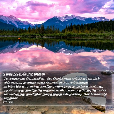 2 சாமுவேல் 6:12 TAMIRV Bible Verse Image