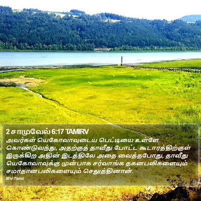 2 சாமுவேல் 6:17 TAMIRV Bible Verse Image