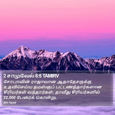2 சாமுவேல் 8:5 TAMIRV Bible Verse Image