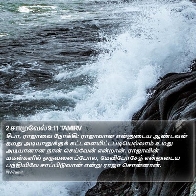 2 சாமுவேல் 9:11 TAMIRV Bible Verse Image