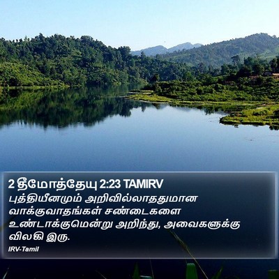 2 தீமோத்தேயு 2:23 TAMIRV Bible Verse Image