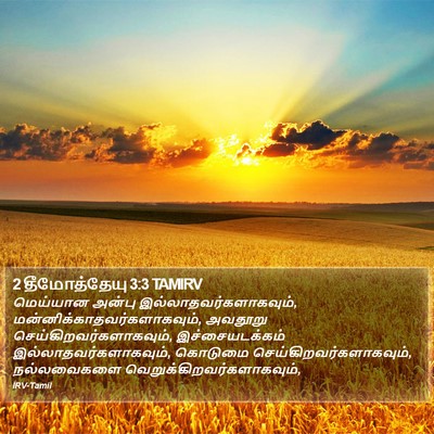 2 தீமோத்தேயு 3:3 TAMIRV Bible Verse Image