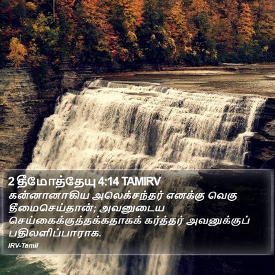 2 தீமோத்தேயு 4:14 TAMIRV Bible Verse Image