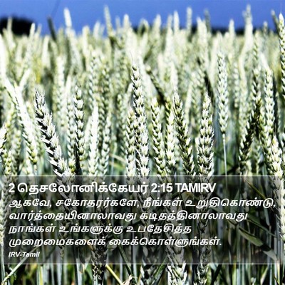 2 தெசலோனிக்கேயர் 2:15 TAMIRV Bible Verse Image