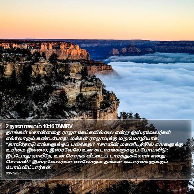 2 நாளாகமம் 10:16 TAMIRV Bible Verse Image