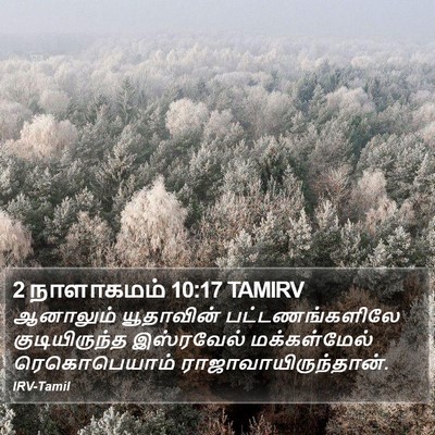2 நாளாகமம் 10:17 TAMIRV Bible Verse Image
