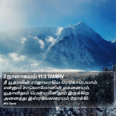 2 நாளாகமம் 11:3 TAMIRV Bible Verse Image