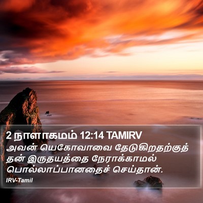 2 நாளாகமம் 12:14 TAMIRV Bible Verse Image