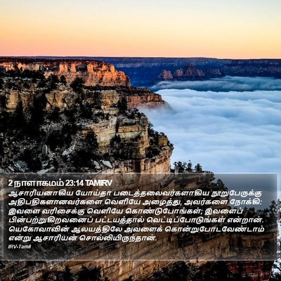 2 நாளாகமம் 23:14 TAMIRV Bible Verse Image