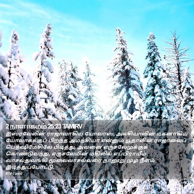 2 நாளாகமம் 25:23 TAMIRV Bible Verse Image
