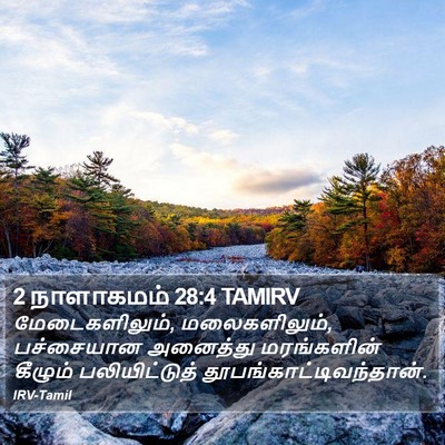 2 நாளாகமம் 28:4 TAMIRV Bible Verse Image