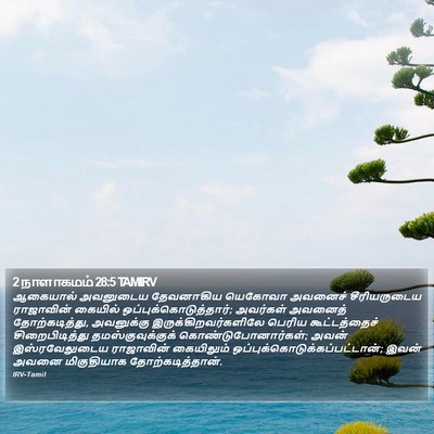 2 நாளாகமம் 28:5 TAMIRV Bible Verse Image