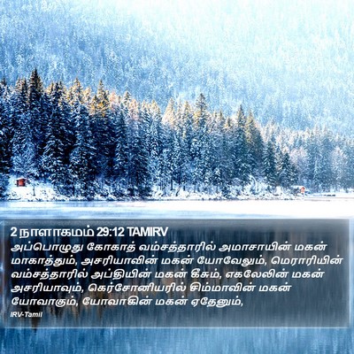 2 நாளாகமம் 29:12 TAMIRV Bible Verse Image
