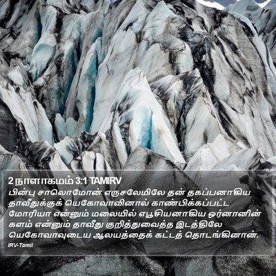 2 நாளாகமம் 3:1 TAMIRV Bible Verse Image