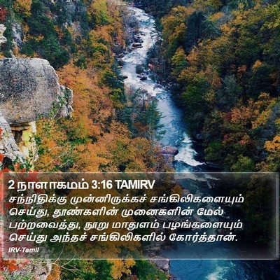 2 நாளாகமம் 3:16 TAMIRV Bible Verse Image