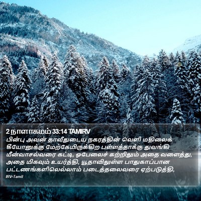 2 நாளாகமம் 33:14 TAMIRV Bible Verse Image
