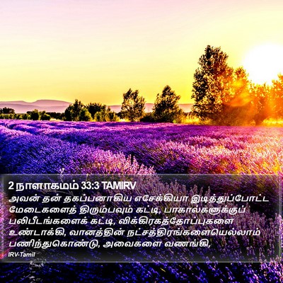 2 நாளாகமம் 33:3 TAMIRV Bible Verse Image