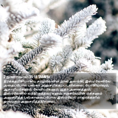2 நாளாகமம் 35:18 TAMIRV Bible Verse Image