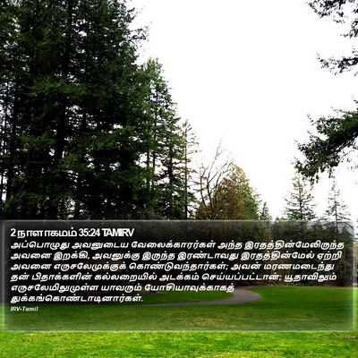 2 நாளாகமம் 35:24 TAMIRV Bible Verse Image