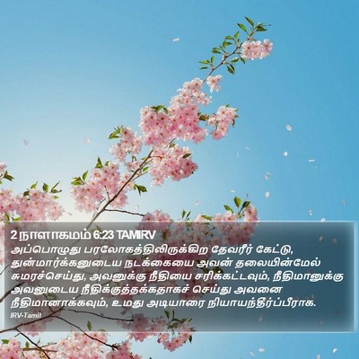 2 நாளாகமம் 6:23 TAMIRV Bible Verse Image
