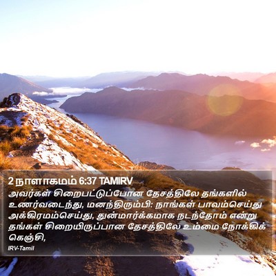2 நாளாகமம் 6:37 TAMIRV Bible Verse Image