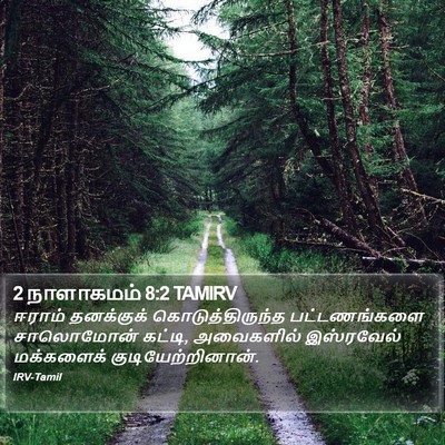 2 நாளாகமம் 8:2 TAMIRV Bible Verse Image