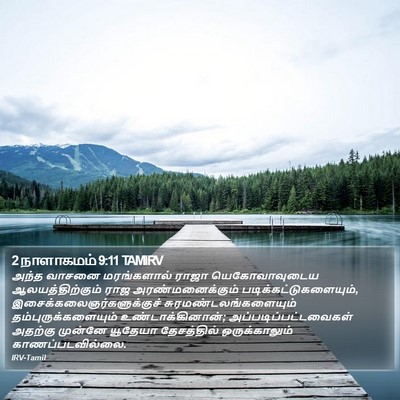 2 நாளாகமம் 9:11 TAMIRV Bible Verse Image