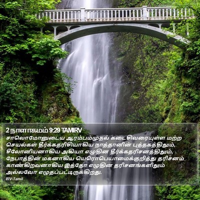 2 நாளாகமம் 9:29 TAMIRV Bible Verse Image