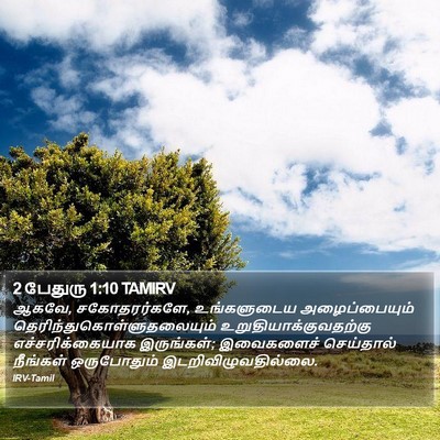2 பேதுரு 1:10 TAMIRV Bible Verse Image