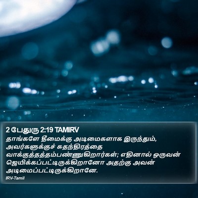 2 பேதுரு 2:19 TAMIRV Bible Verse Image