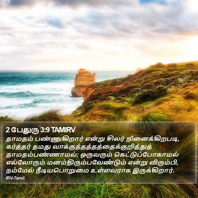 2 பேதுரு 3:9 TAMIRV Bible Verse Image