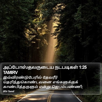 அப்போஸ்தலருடைய நடபடிகள் 1:25 TAMIRV Bible Verse Image