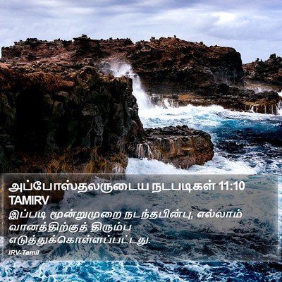 அப்போஸ்தலருடைய நடபடிகள் 11:10 TAMIRV Bible Verse Image