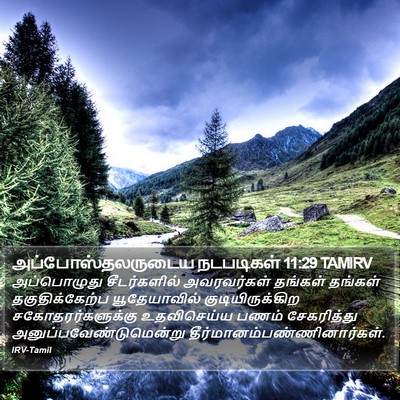 அப்போஸ்தலருடைய நடபடிகள் 11:29 TAMIRV Bible Verse Image