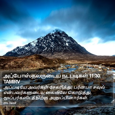 அப்போஸ்தலருடைய நடபடிகள் 11:30 TAMIRV Bible Verse Image