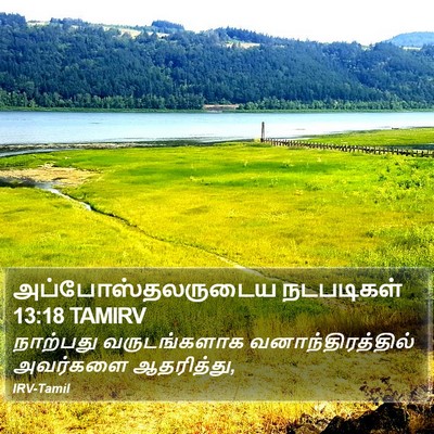 அப்போஸ்தலருடைய நடபடிகள் 13:18 TAMIRV Bible Verse Image