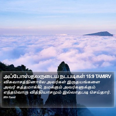 அப்போஸ்தலருடைய நடபடிகள் 15:9 TAMIRV Bible Verse Image