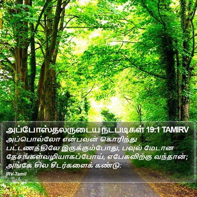 அப்போஸ்தலருடைய நடபடிகள் 19:1 TAMIRV Bible Verse Image