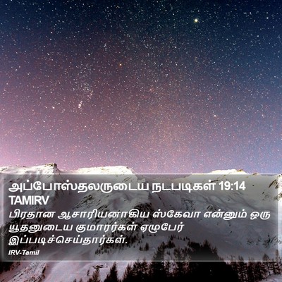 அப்போஸ்தலருடைய நடபடிகள் 19:14 TAMIRV Bible Verse Image