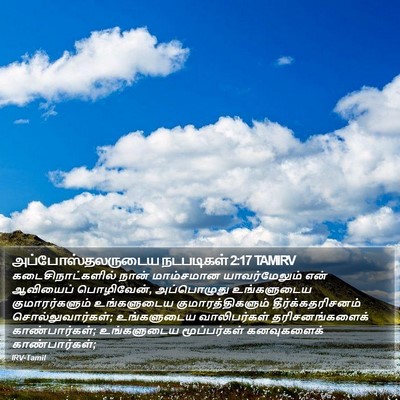 அப்போஸ்தலருடைய நடபடிகள் 2:17 TAMIRV Bible Verse Image