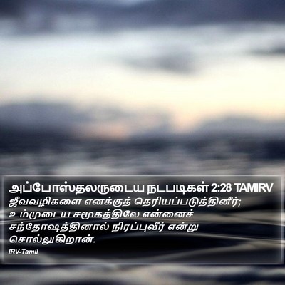 அப்போஸ்தலருடைய நடபடிகள் 2:28 TAMIRV Bible Verse Image