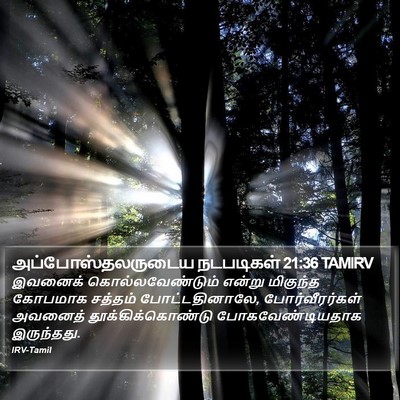 அப்போஸ்தலருடைய நடபடிகள் 21:36 TAMIRV Bible Verse Image